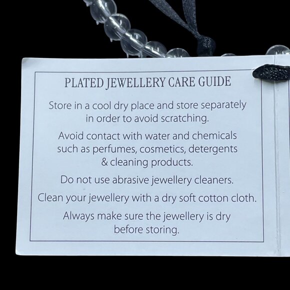 Chrysalis Guardian Star Charm Bracelet Clear Beads Spiritual Jewelry NWT - Picture 6 of 8